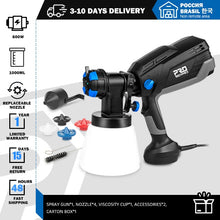 Load image into Gallery viewer, 600W/750W Electric Spray Gun 4 Nozzle Sizes