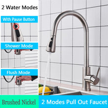 Load image into Gallery viewer, Brushed Nickel Kitchen Faucet