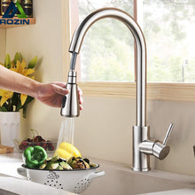 Load image into Gallery viewer, Brushed Nickel Kitchen Faucet