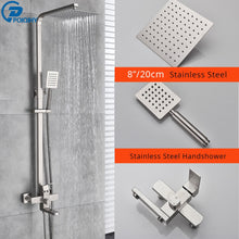 Load image into Gallery viewer, Black Bathroom Shower Faucet Set Wall Mount