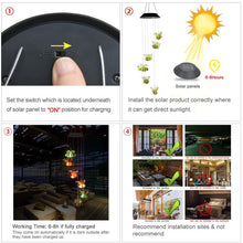 Load image into Gallery viewer, Solar Wind Chime Outdoor Light LED Color Changing