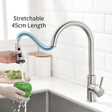 Load image into Gallery viewer, Black Smart Touch Kitchen Faucets