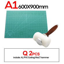 Load image into Gallery viewer, Professional Self-Healing, Double-Sided PVC Cutting Mat, with blades