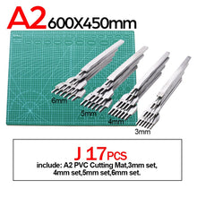 Load image into Gallery viewer, Professional Self-Healing, Double-Sided PVC Cutting Mat, with blades