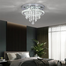 Load image into Gallery viewer, Luxury 2 Layer K9 Crystal LED Ceiling Chandelier