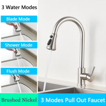 Load image into Gallery viewer, Brushed Nickel Kitchen Faucet