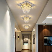 Load image into Gallery viewer, Luxury 2 Layer K9 Crystal LED Ceiling Chandelier