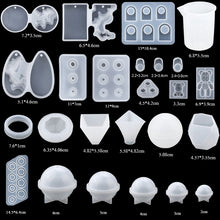 Load image into Gallery viewer, 16 Styles Epoxy Casting Molds Set Silicone