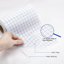 Load image into Gallery viewer, HTVRONT Transfer Tape Paper Blue Alignment Grid Application Film
