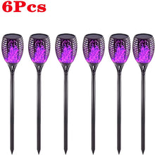 Load image into Gallery viewer, Solar Flickering Flame Torch Lights Outdoor