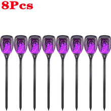 Load image into Gallery viewer, Solar Flickering Flame Torch Lights Outdoor
