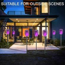 Load image into Gallery viewer, Solar Flickering Flame Torch Lights Outdoor