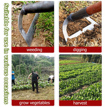 Load image into Gallery viewer, Hollow Hoe Weeding Rake Labor-saving