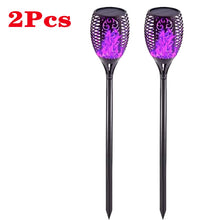 Load image into Gallery viewer, Solar Flickering Flame Torch Lights Outdoor