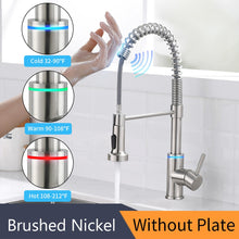 Load image into Gallery viewer, Black Smart Touch Kitchen Faucets