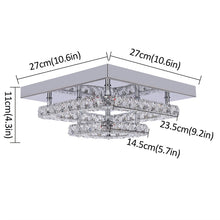 Load image into Gallery viewer, Luxury 2 Layer K9 Crystal LED Ceiling Chandelier
