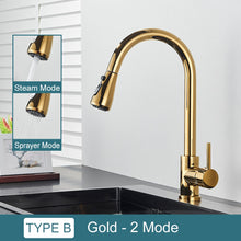 Load image into Gallery viewer, Black Kitchen Faucet Two Function Single Handle Pull