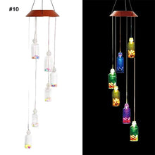 Load image into Gallery viewer, Solar Wind Chime Outdoor Light LED Color Changing
