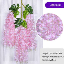 Load image into Gallery viewer, Wisteria Artificial Flower Rattan Wreath Arch 12Pcs
