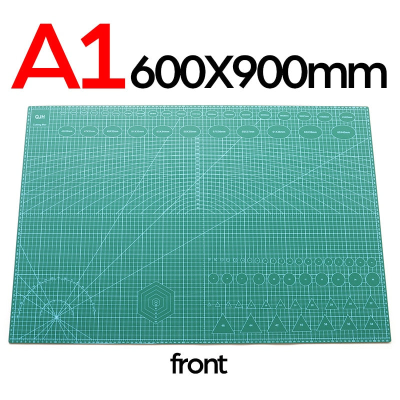 Professional Self-Healing, Double-Sided PVC Cutting Mat, with blades