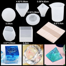 Load image into Gallery viewer, 16 Styles Epoxy Casting Molds Set Silicone
