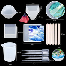 Load image into Gallery viewer, Mixed Style Jewelry Epoxy Resin Molds Set
