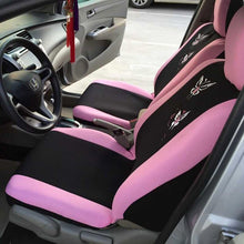 Load image into Gallery viewer, Pink Car Seat Covers Butterfly Embroidery Car-
