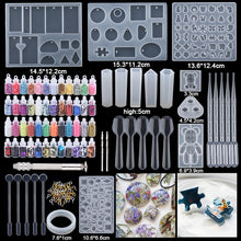 Load image into Gallery viewer, 16 Styles Epoxy Casting Molds Set Silicone
