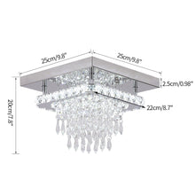 Load image into Gallery viewer, Luxury 2 Layer K9 Crystal LED Ceiling Chandelier
