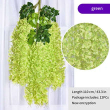 Load image into Gallery viewer, Wisteria Artificial Flower Rattan Wreath Arch 12Pcs
