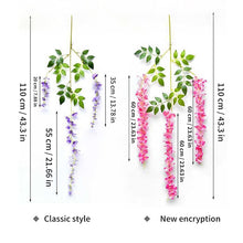 Load image into Gallery viewer, Wisteria Artificial Flower Rattan Wreath Arch 12Pcs
