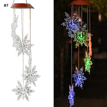 Load image into Gallery viewer, Solar Wind Chime Outdoor Light LED Color Changing
