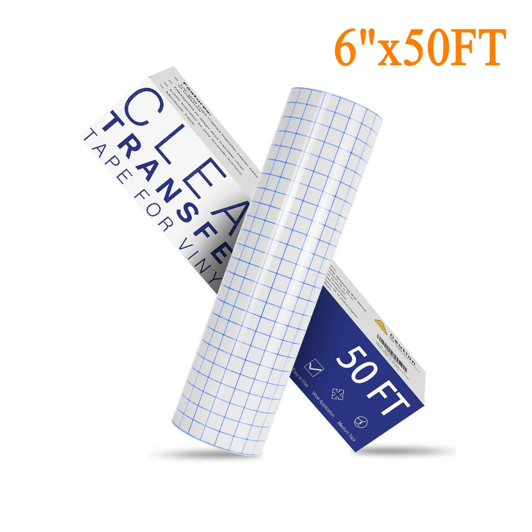 HTVRONT Transfer Tape Paper Blue Alignment Grid Application Film