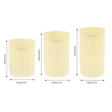 Load image into Gallery viewer, Flickering Flameless Pillar LED Candle with Remote 3 Pcs
