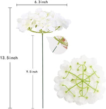 Load image into Gallery viewer, 10 Pcs Silk Hydrangea Flowers Artificial
