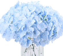 Load image into Gallery viewer, 10 Pcs Silk Hydrangea Flowers Artificial
